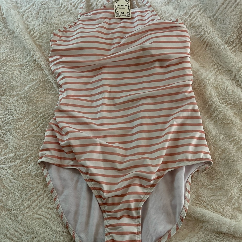 Livagirl one piece bathing suit. New with tags; size XL